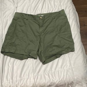 Olive green shorts